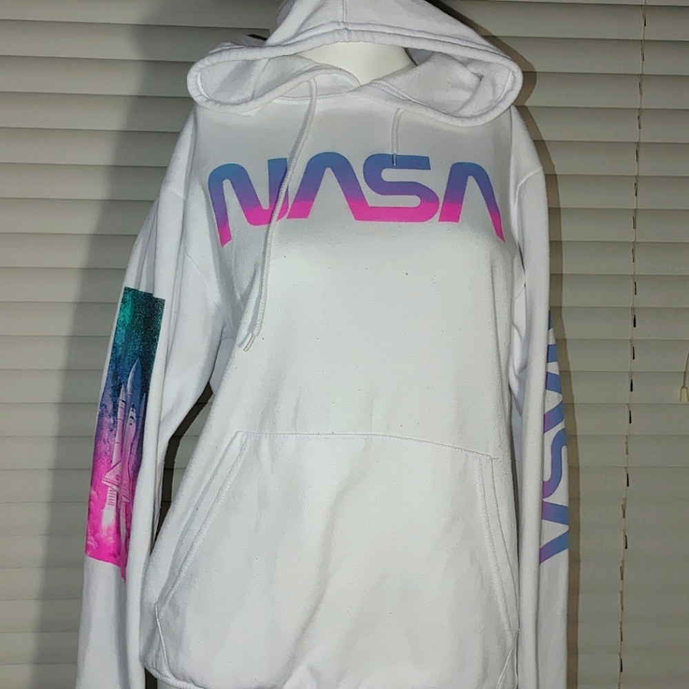EUC NASA Hooded Pullover Sweater Small